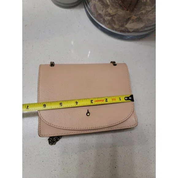 Madewell The Chain Leather Crossbody Bag Color LINEN style G8082 - Picture 6 of 7